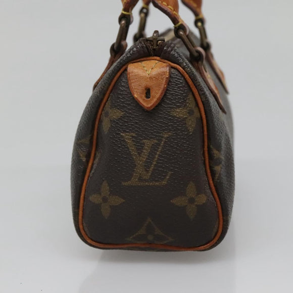 LOUIS VUITTON Monogram Mini Speedy Hand Bag M41534 LV Auth 137066
