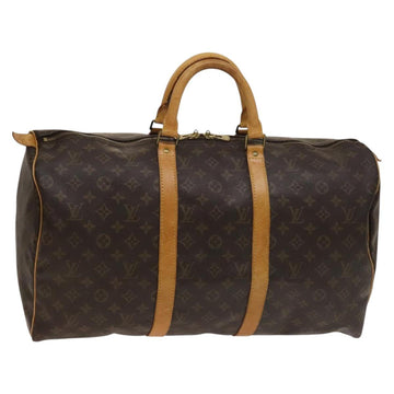 LOUIS VUITTON Monogram Keepall 50 Boston Bag M41426 LV Auth 137093