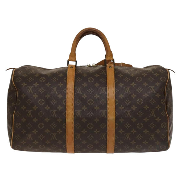 LOUIS VUITTON Monogram Keepall 50 Boston Bag M41426 LV Auth 137095