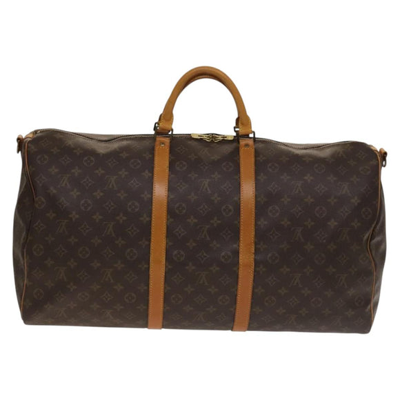 LOUIS VUITTON Monogram Keepall Bandouliere 60 Boston Bag M41412 LV Auth 137098