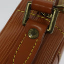 LOUIS VUITTON Epi Danube Shoulder Bag Brown M51694 LV Auth 137109-18