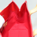 LOUIS VUITTON Monogram Vernis Reade PM Hand Bag Red Rouge M91088 LV Auth 137115-19
