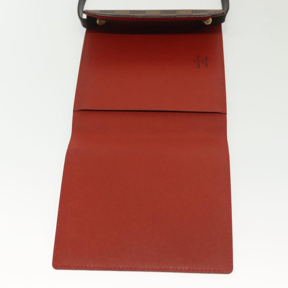 LOUIS VUITTON Damier Ebene CD Case LV Auth 137117