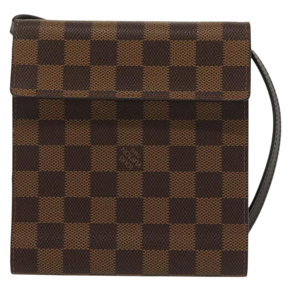 LOUIS VUITTON Damier Ebene CD Case LV Auth 137117