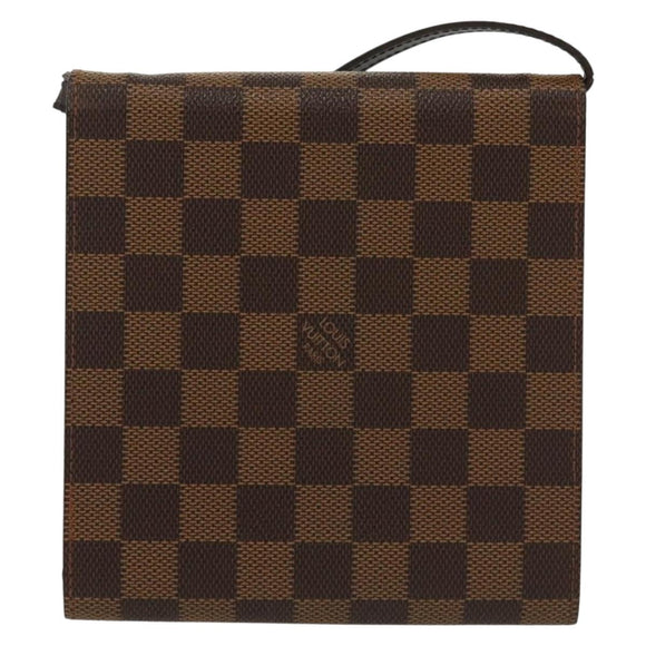 LOUIS VUITTON Damier Ebene CD Case LV Auth 137117