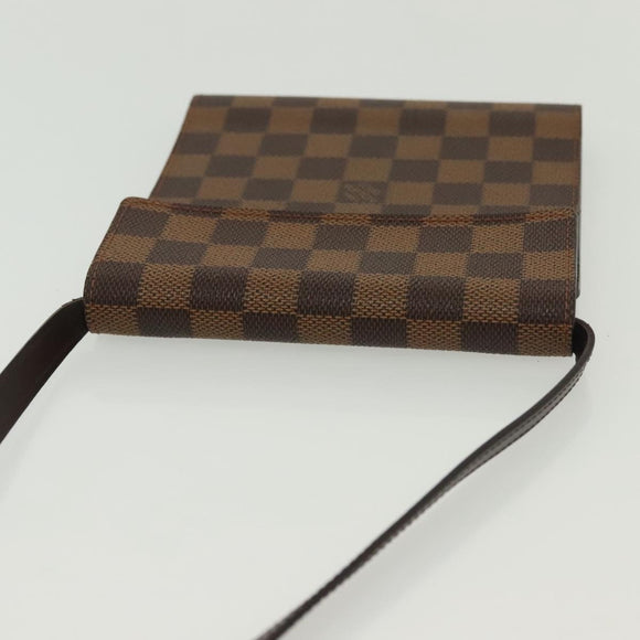 LOUIS VUITTON Damier Ebene CD Case LV Auth 137117