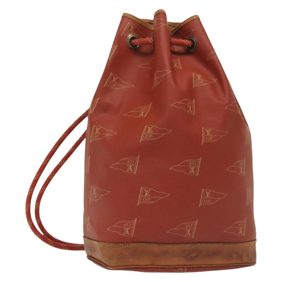 LOUIS VUITTON LV Cup Saint Tropez Shoulder Bag Red M80026 LV Auth 137121