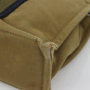 HERMES Fourre Tout PM Hand Bag Canvas Green Gray Auth 137122-13