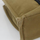 HERMES Fourre Tout PM Hand Bag Canvas Green Gray Auth 137122-14