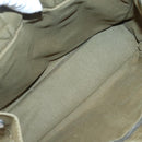 HERMES Fourre Tout PM Hand Bag Canvas Green Gray Auth 137122-15