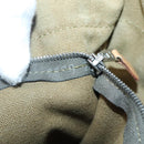 HERMES Fourre Tout PM Hand Bag Canvas Green Gray Auth 137122-19