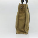 HERMES Fourre Tout PM Hand Bag Canvas Green Gray Auth 137122-5