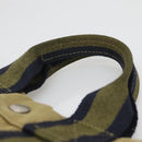 HERMES Fourre Tout PM Hand Bag Canvas Green Gray Auth 137122-9