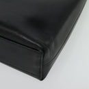 Salvatore Ferragamo Gancini Shoulder Bag Leather Black Gold Auth 137128-14