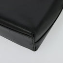 Salvatore Ferragamo Gancini Shoulder Bag Leather Black Gold Auth 137128-16