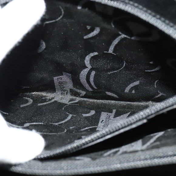 Salvatore Ferragamo Gancini Shoulder Bag Leather Black Gold Auth 137128