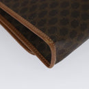 CELINE Macadam Canvas Shoulder Bag PVC Leather Brown Gold Auth 137130-16