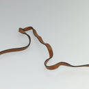 CELINE Macadam Canvas Shoulder Bag PVC Leather Brown Gold Auth 137130-14