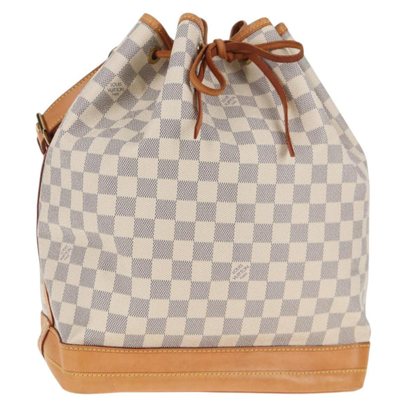 LOUIS VUITTON Damier Azur Noe Shoulder Bag N42222 LV Auth 137147A