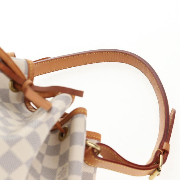 LOUIS VUITTON Damier Azur Noe Shoulder Bag N42222 LV Auth 137147A