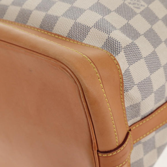 LOUIS VUITTON Damier Azur Noe Shoulder Bag N42222 LV Auth 137147A