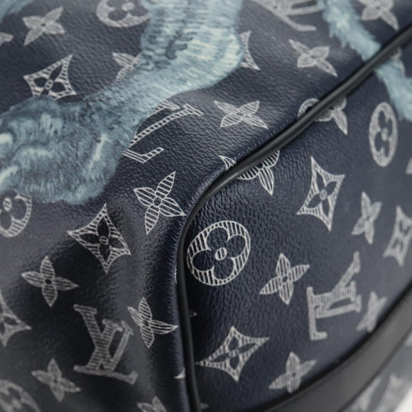 LOUIS VUITTON Monogram Savanna Keepall Bandouliere 45 Bag M54129 LV Auth 137148M