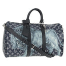 LOUIS VUITTON Monogram Savanna Keepall Bandouliere 45 Bag M54129 LV Auth 137148M-1