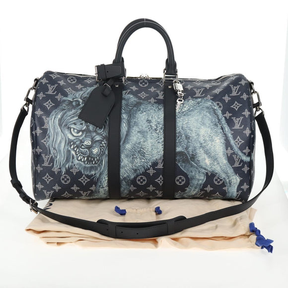 LOUIS VUITTON Monogram Savanna Keepall Bandouliere 45 Bag M54129 LV Auth 137148SM