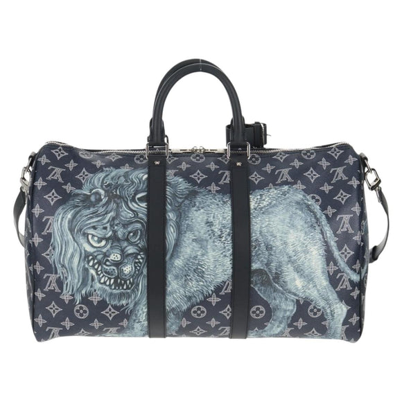 LOUIS VUITTON Monogram Savanna Keepall Bandouliere 45 Bag M54129 LV Auth 137148SM