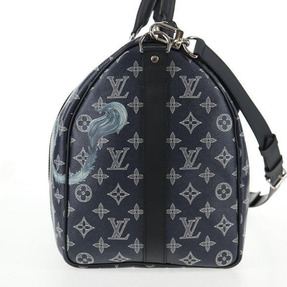 LOUIS VUITTON Monogram Savanna Keepall Bandouliere 45 Bag M54129 LV Auth 137148SM