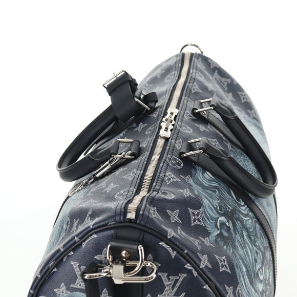 LOUIS VUITTON Monogram Savanna Keepall Bandouliere 45 Bag M54129 LV Auth 137148SM