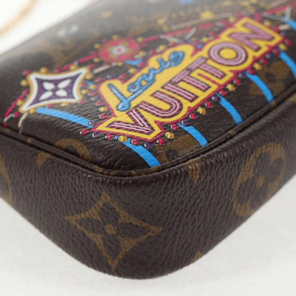 LOUIS VUITTON Monogram Vivienne Mini Pochette Accessoires M69752 LV Auth 137149M