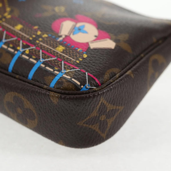 LOUIS VUITTON Monogram Vivienne Mini Pochette Accessoires M69752 LV Auth 137149M