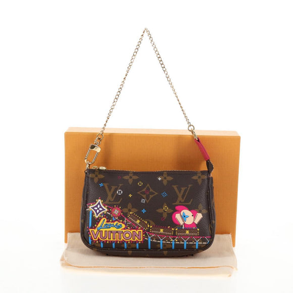 LOUIS VUITTON Monogram Vivienne Mini Pochette Accessoires M69752 LV Auth 137149M