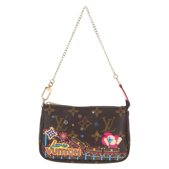 LOUIS VUITTON Monogram Vivienne Mini Pochette Accessoires M69752 LV Auth 137149M