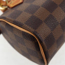 LOUIS VUITTON Damier Ebene Mini Speedy Hand Bag LV Auth 137150S-18