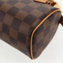 LOUIS VUITTON Damier Ebene Mini Speedy Hand Bag LV Auth 137150S-19