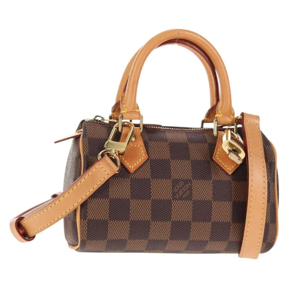 LOUIS VUITTON Damier Ebene Mini Speedy Handtasche LV Auth 137150S