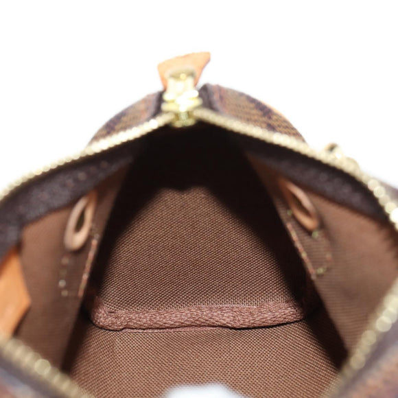LOUIS VUITTON Damier Ebene Mini Speedy Handtasche LV Auth 137150S