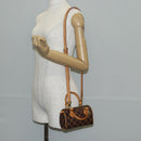 LOUIS VUITTON Damier Ebene Mini Speedy Hand Bag LV Auth 137150S-25