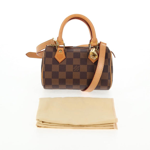 LOUIS VUITTON Damier Ebene Mini Speedy Handtasche LV Auth 137150S