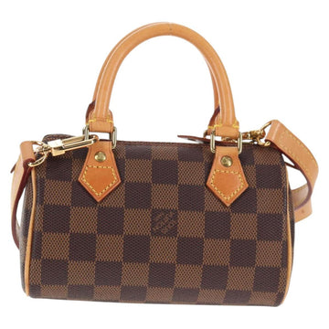 LOUIS VUITTON Damier Ebene Mini Speedy Hand Bag LV Auth 137150S - 0