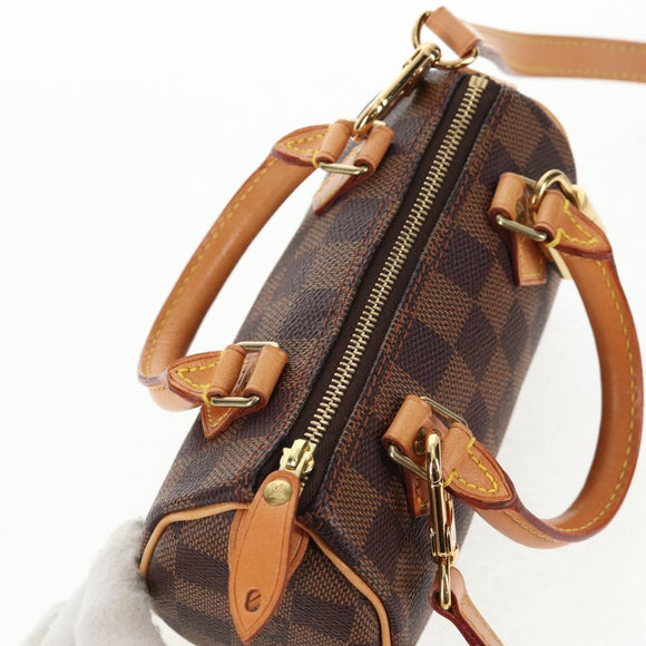LOUIS VUITTON Damier Ebene Mini Speedy Handtasche LV Auth 137150S