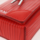 LOUIS VUITTON Micro Steamer Shoulder Bag Leather Red M23837 LV Auth 137151SM-15