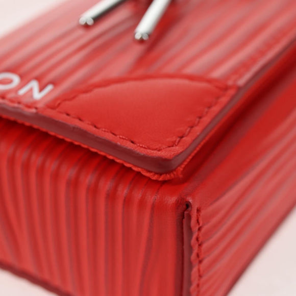 LOUIS VUITTON Micro Steamer Shoulder Bag Leather Red M23837 LV Auth 137151SM