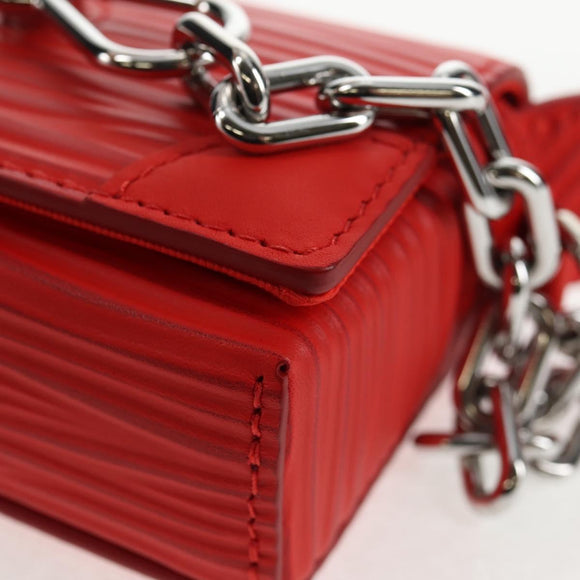 LOUIS VUITTON Micro Steamer Shoulder Bag Leather Red M23837 LV Auth 137151SM