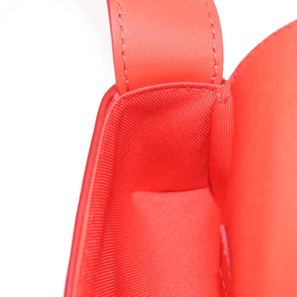 LOUIS VUITTON Micro Steamer Shoulder Bag Leather Red M23837 LV Auth 137151SM