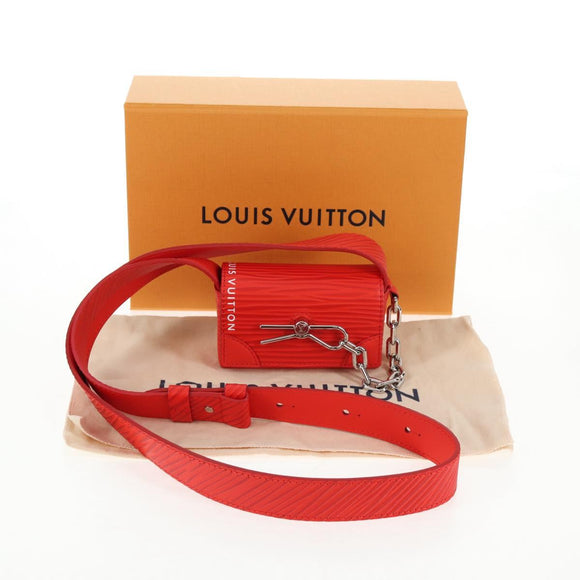 LOUIS VUITTON Micro Steamer Shoulder Bag Leather Red M23837 LV Auth 137151M