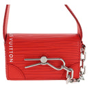 LOUIS VUITTON Micro Steamer Shoulder Bag Leather Red M23837 LV Auth 137151M-2