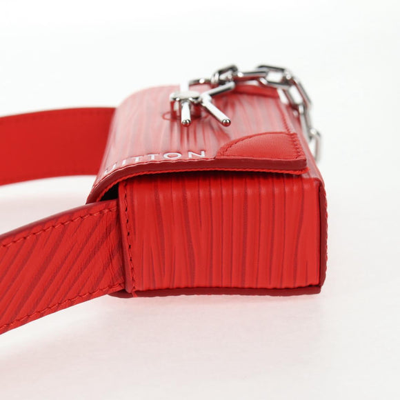 LOUIS VUITTON Micro Steamer Shoulder Bag Leather Red M23837 LV Auth 137151SM
